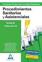 TEMARIO VOLUMEN III PROCEDIMIENTOS SANITARIOS Y ASISTENCIALES PROFESOR