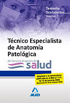 TEMARIO VOLUMEN 1 TECNICO ESPECIALISTA DE ANATOMIA PATOLOGICA