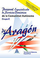 TEMARIO PERSONAL ESPECIALIZADO SERVICIOS DOMESTICOS COMUNIDAD ARAGON