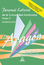 TEMARIO MATERIAS ESPECIFICAS PERSONAL LABORAL COMUNIDAD ARAGON