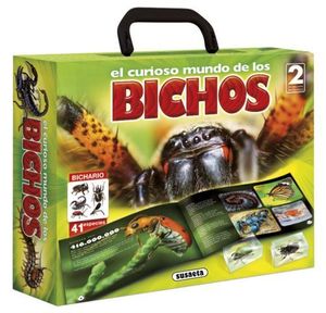 EL CURIOSO MUNDO DE LOS BICHOS.  INCLUYE 2 INSECTOS REALES