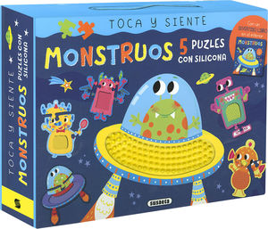 MONSTRUOS.  LIBRO + 5 PUZLES CON SILICONA