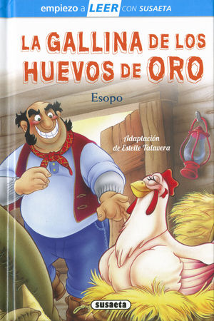 LA GALLINA DE LOS HUEVOS DE ORO.  APRENDO A LEER ( CURSIVA )