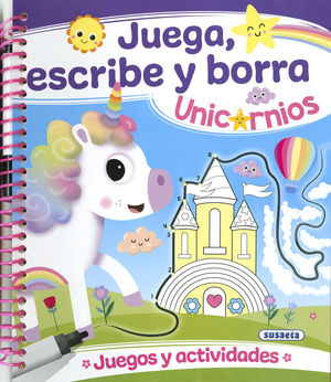 JUEGA, ESCRIBE Y BORRA.  UNICORNIOS