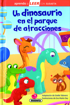 UN DINOSAURIO EN EL PARQUE DE ATRACCIONES.  APRENDO A LEER