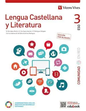 Lengua 3º eso Bloques Comunidad en Red Ed. 2022