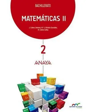 Matematicas 2Âº Bachiller Aprender Es Crecer Ed, 2016