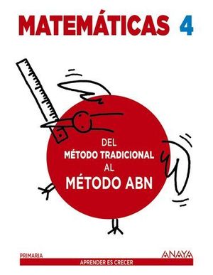 CUADERNO MATEMATICAS ABN 4� EP APRENDER ES CRECER ED. 2016