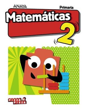 MATEMATICAS 2 EP PIEZA A PIEZA ED. 2018