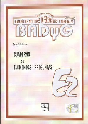 BADYG E-2 CUADERNO RENOVADO (BATERIA DE APTITUDES DIFERENCIA
