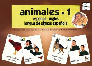 ANIMALES 1 LENGUA DE SIGNOS ESPAOLA + BARAJA