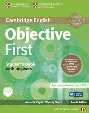 OBJECTIVE FIRST STUDENTS BOOK WITH ANSWERS 4 ED. + CDS AUDIO 2015