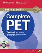 COMPLETE PET WORKBOOK WITH ANSWERS + AUDIO CD