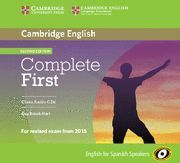 COMPLETE FIRST CLASS AUDIO CDS 2 ED. ED. 2015