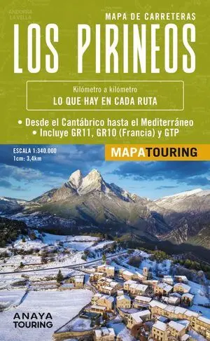Mapa de los Pirineos 1:340. 000 - (Desplegable)