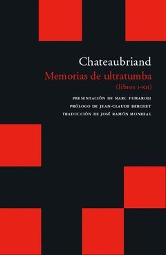 MEMORIAS DE ULTRATUMBA ( PACK 4 VOLUMENES )