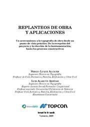 REPLANTEOS DE OBRA Y APLICACIONES