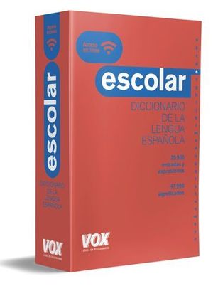 DICCIONARIO ESCOLAR DE LA LENGUA ESPAOLA VOX  ED. 2018