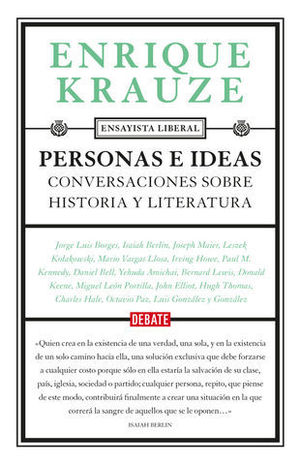 PERSONAS E IDEAS CONVERSACIONES SOBRE HISTORIA Y LITERATURA