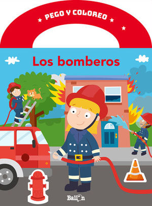 PEGO Y COLOREO - LOS BOMBEROS.