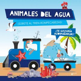 ANIMALES DE AGUA ( TREN ROMPECABEZAS )